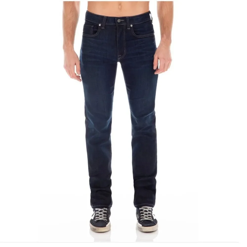 30x28 Fidelity Torino Slim Mens Denim New Calvary Dark Blue Wash